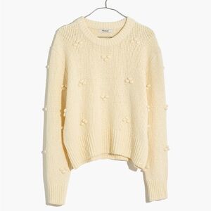 Madewell Dotted Bobble Pullover Sweater